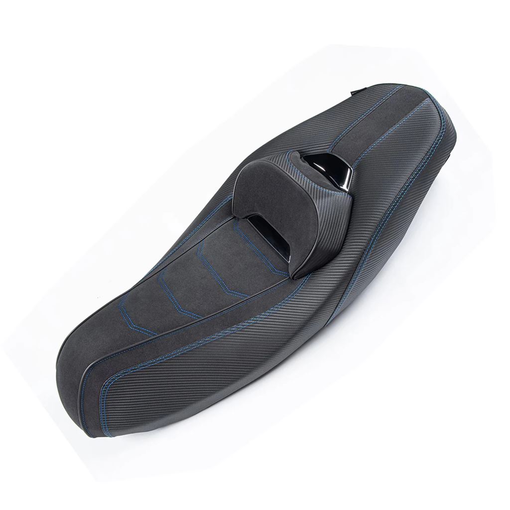 並行輸入品 ヤマハ NMAX 155/125 2020 2021 2022 2023年式 バイク用シートカバー フロント運転席 リア助手席一体型クッションの画像