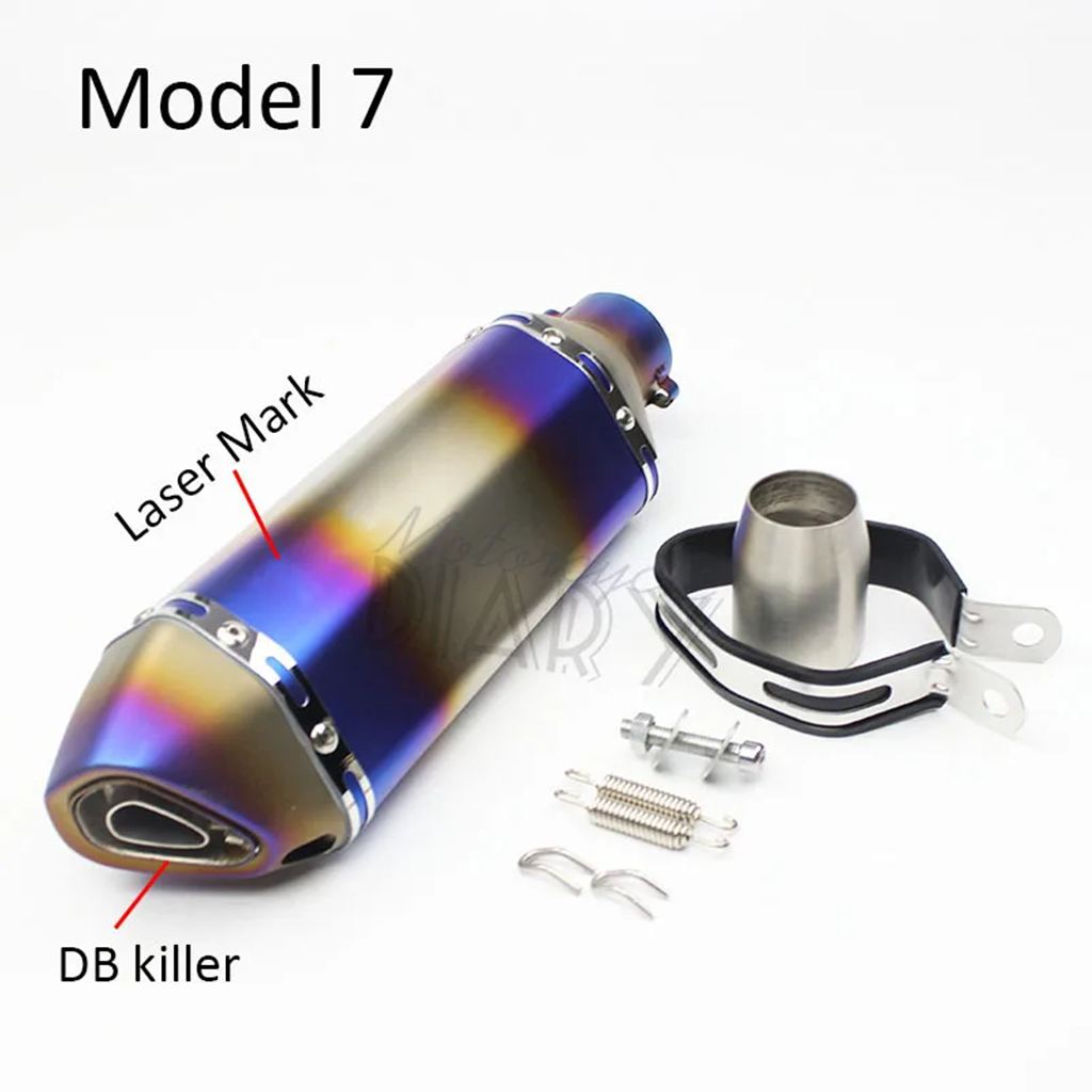 並行輸入品 51 MM汎用バイク排気 DB キラーマフラーレーザーレーシングパイプエスケープモト MT09 MT07 CBR1000 CBR600 Z800 Z90の画像