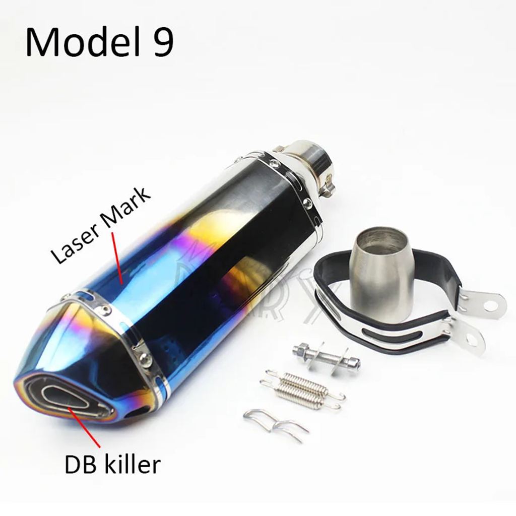 並行輸入品 51 MM汎用バイク排気 DB キラーマフラーレーザーレーシングパイプエスケープモト MT09 MT07 CBR1000 CBR600 Z800 Z90の画像