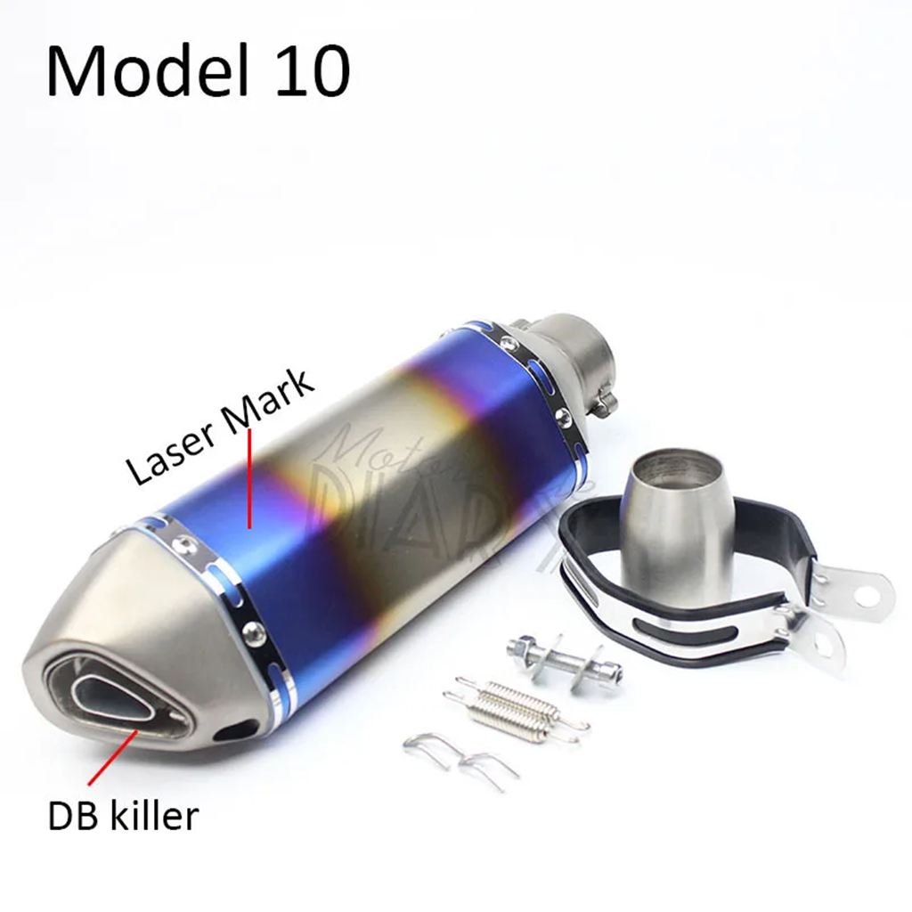 並行輸入品 51 MM汎用バイク排気 DB キラーマフラーレーザーレーシングパイプエスケープモト MT09 MT07 CBR1000 CBR600 Z800 Z90の画像