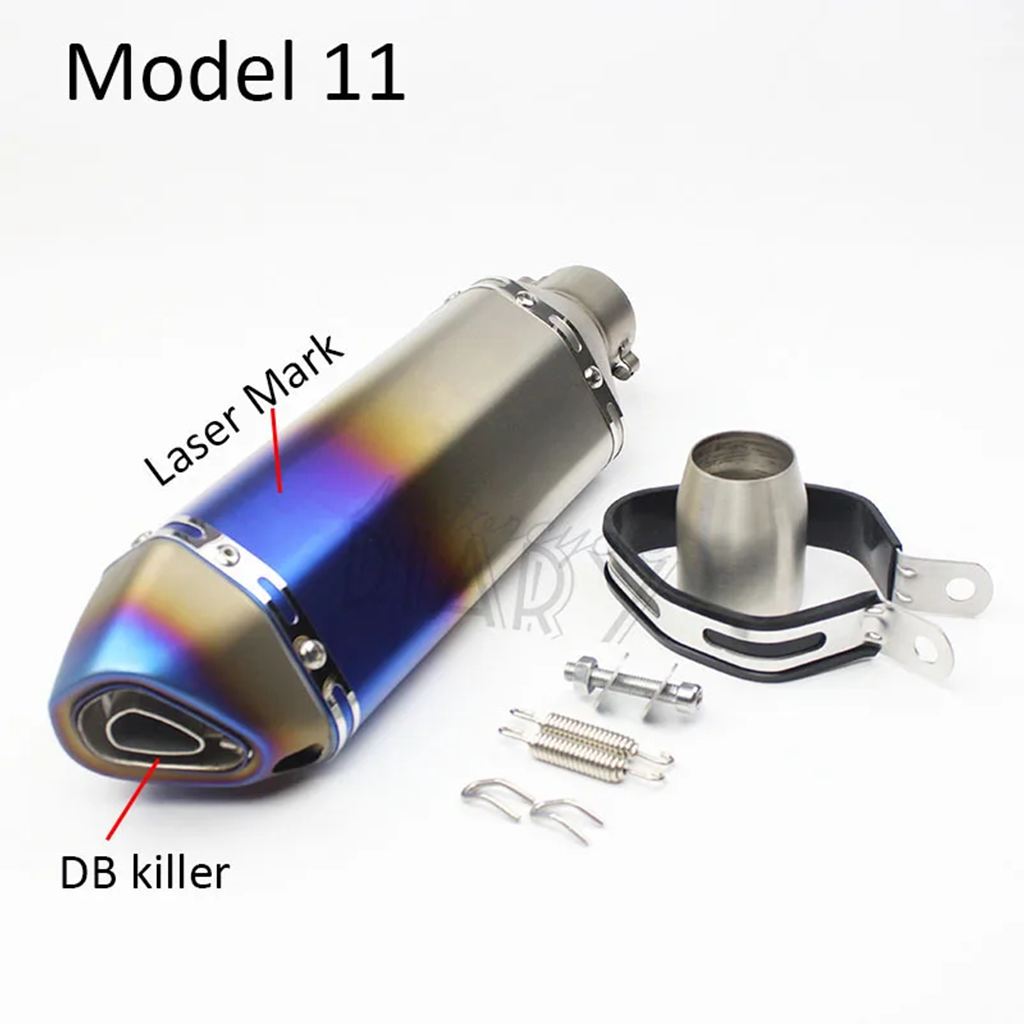 並行輸入品 51 MM汎用バイク排気 DB キラーマフラーレーザーレーシングパイプエスケープモト MT09 MT07 CBR1000 CBR600 Z800 Z90の画像