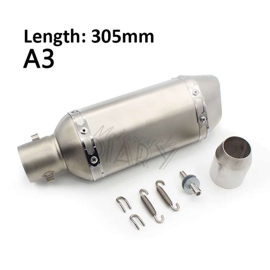 並行輸入品 51 MM汎用バイク排気 DB キラーマフラーレーザーレーシングパイプエスケープモト MT09 MT07 CBR1000 CBR600 Z800 Z90の画像
