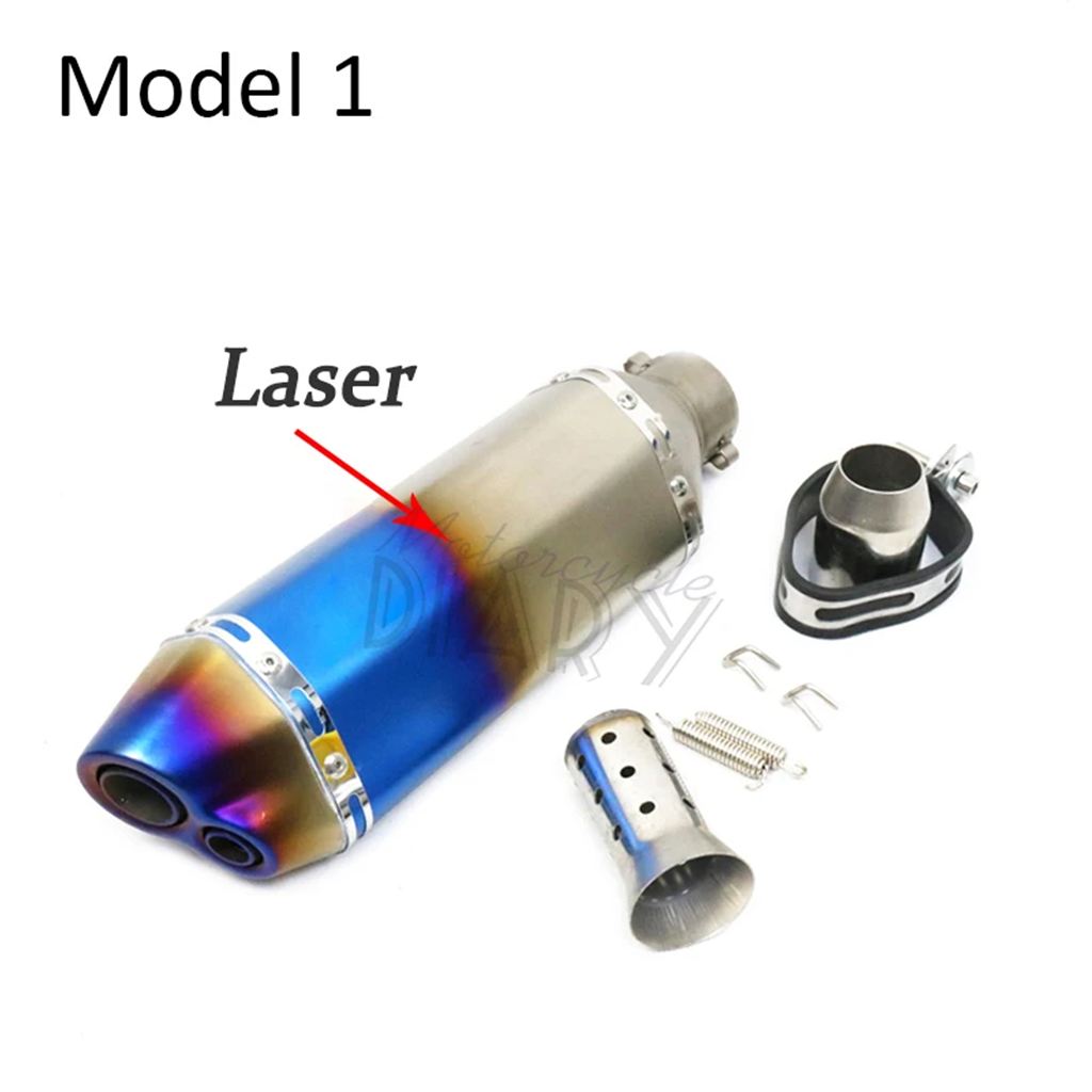 並行輸入品 51 MM汎用バイク排気 DB キラーマフラーレーザーレーシングパイプエスケープモト MT09 MT07 CBR1000 CBR600 Z800 Z90の画像