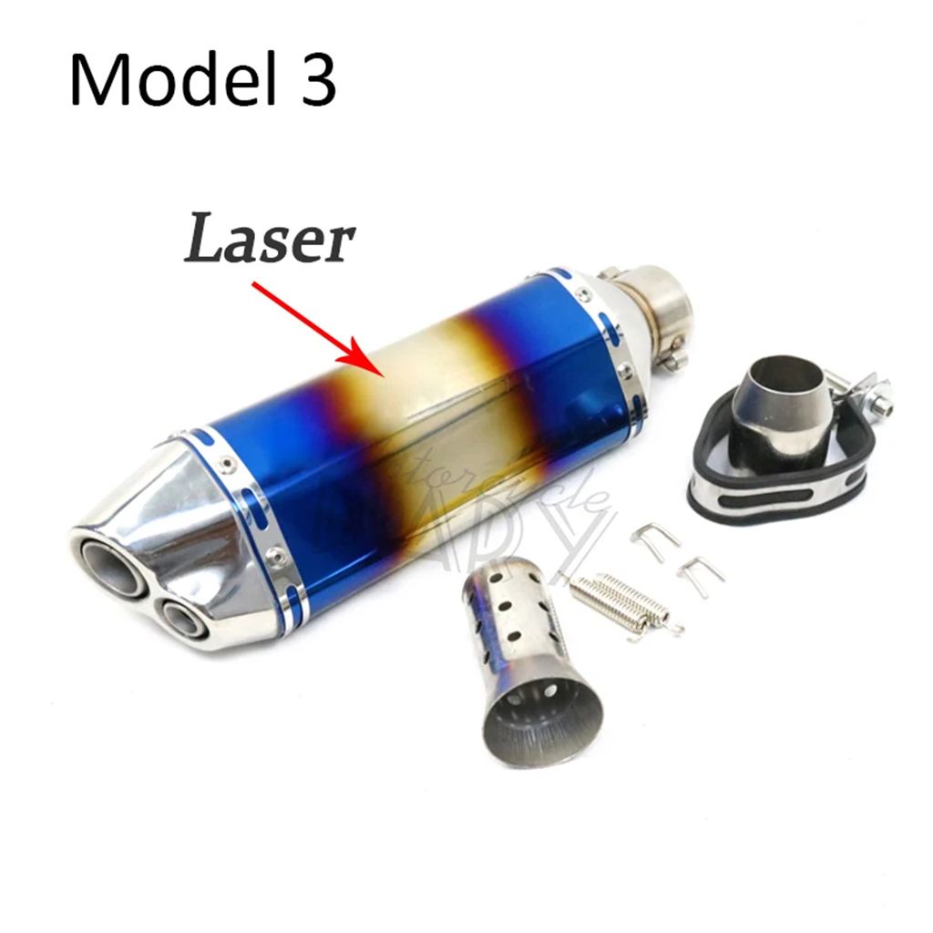 並行輸入品 51 MM汎用バイク排気 DB キラーマフラーレーザーレーシングパイプエスケープモト MT09 MT07 CBR1000 CBR600 Z800 Z90の画像