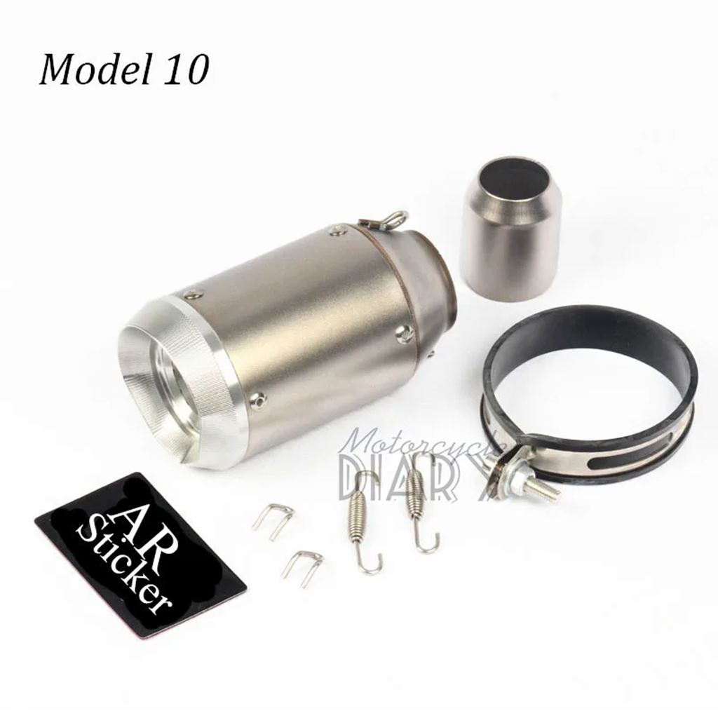 並行輸入品 51MM CNC汎用排気バイク 二輪エスケープモトマフラーカーボン レーシングR6 MT09 CBR650 R3 Z900 Z1000 ER6N Z900用の画像