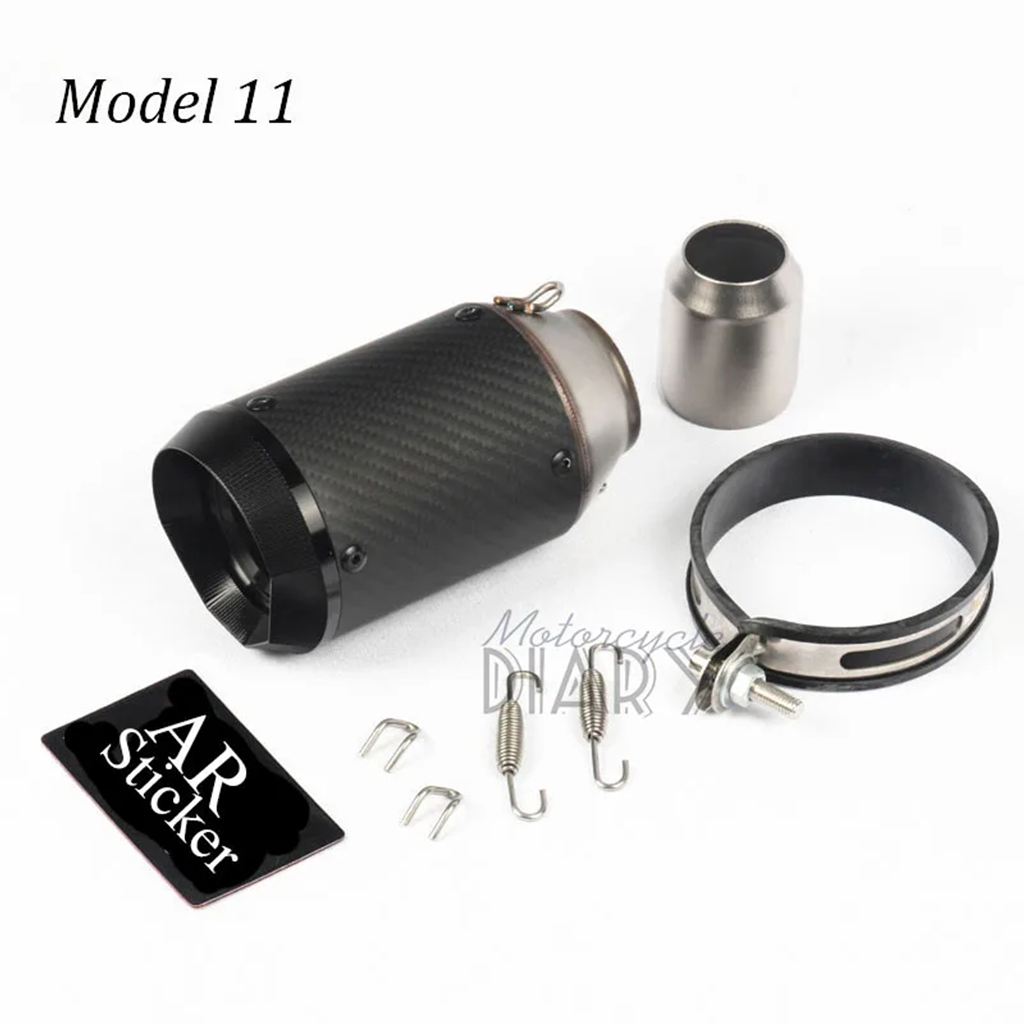 並行輸入品 51MM CNC汎用排気バイク 二輪エスケープモトマフラーカーボン レーシングR6 MT09 CBR650 R3 Z900 Z1000 ER6N Z900用の画像