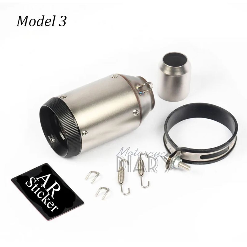 並行輸入品 51MM CNC汎用排気バイク 二輪エスケープモトマフラーカーボン レーシングR6 MT09 CBR650 R3 Z900 Z1000 ER6N Z900用の画像