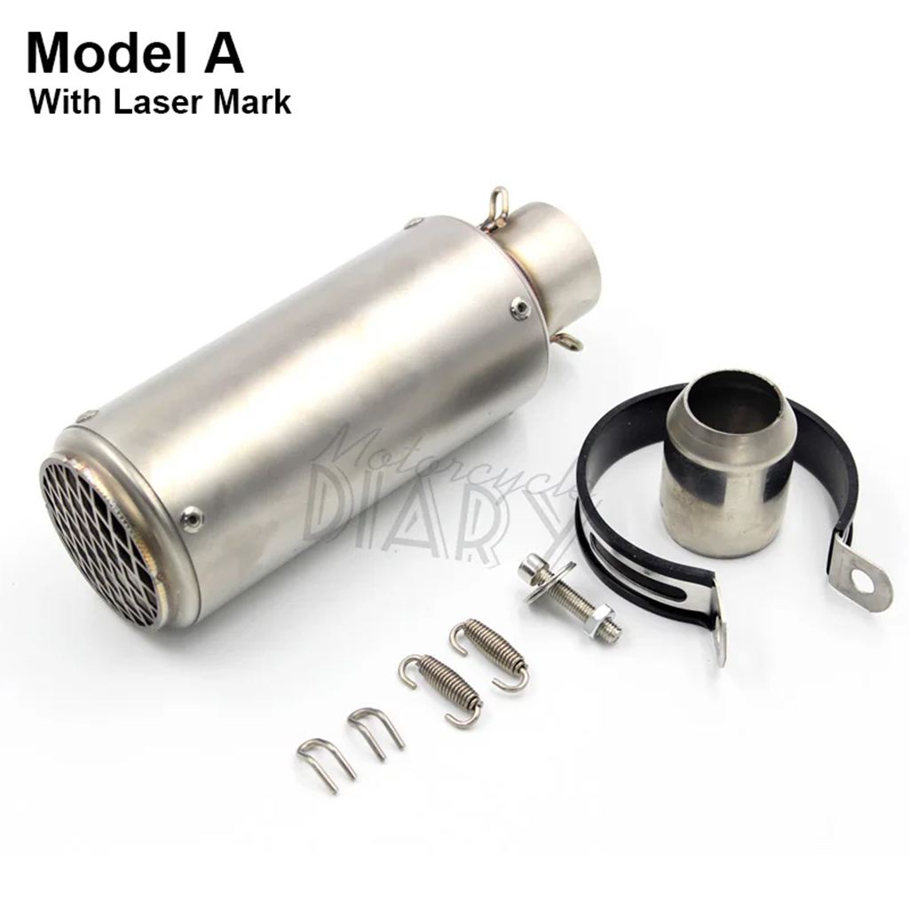 並行輸入品 51MM 60MM汎用カーボンバイクマフラーDBキラーマフラーレーザーエスケープモト S1000 MT10 S1000RR R1 GSXR1300用の画像