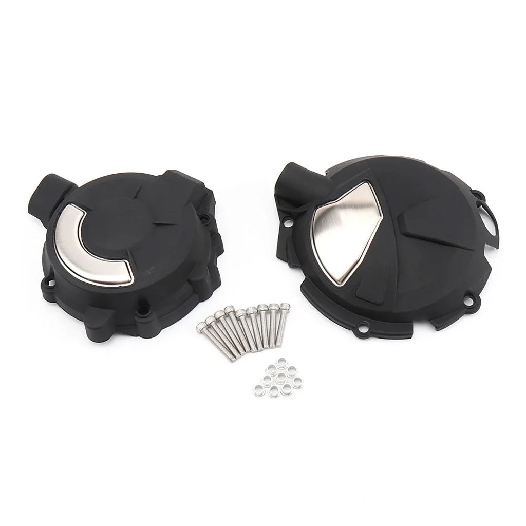 並行輸入品 バイクブラックエンジンフードクラッチ保護カバー BMW S1000R S1000XR S1000RR M1000R M1000RRの画像