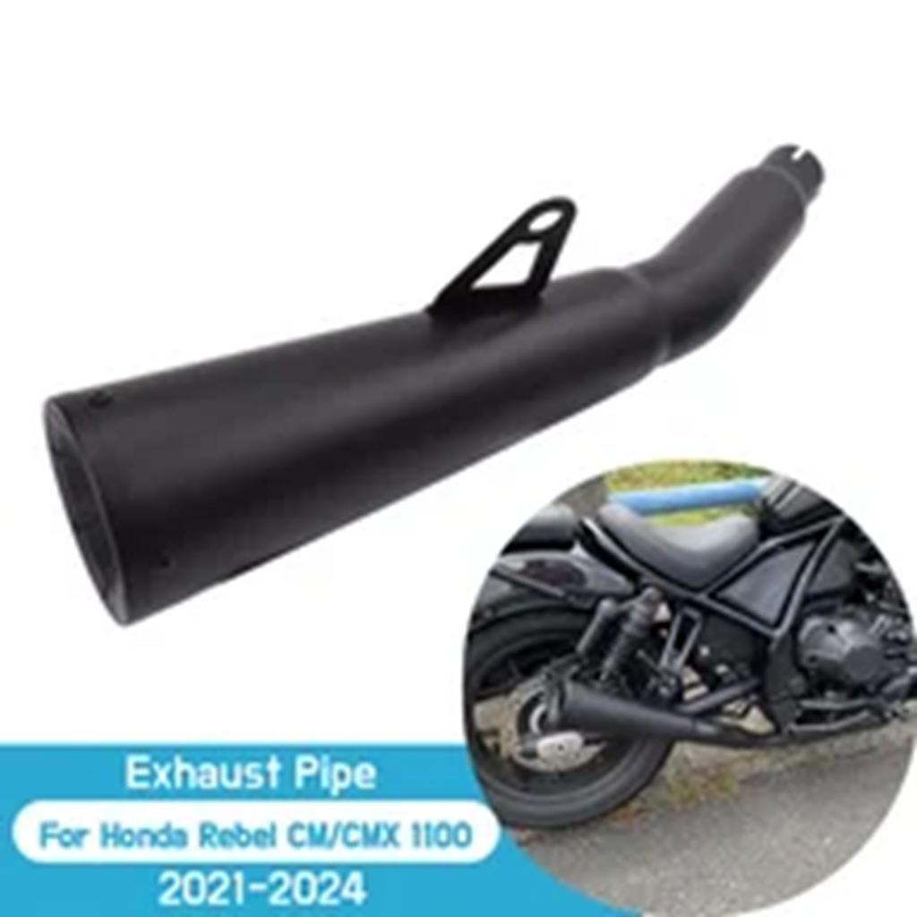 並行輸入品 ホンダレブル CM CMX 1100 2021-2024 CMX1100 CM1100 マフラー黒ステンレスロングタイプバイクアクセサリーの画像