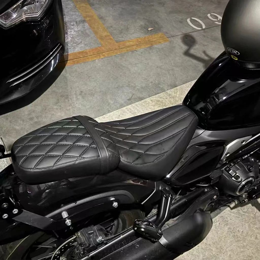 並行輸入品 CFMOTO 450CLC CLC450 CL-C 450 2023-2025 バイクダイヤモンド 2.0 アップグレード分割シートクッション運転席助手席_5