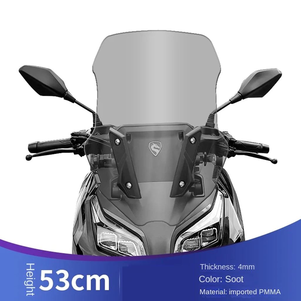 並行輸入品 ZONSEN CYCLONE RT2 カスタム用 ハイフロントガラス 高精細クリアフロントガラスパネル Fの画像