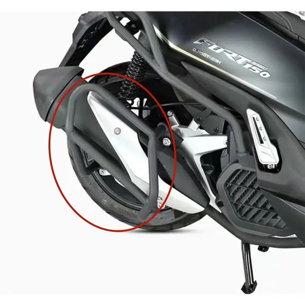 並行輸入品 QJ モト MTX125 125MTX MTX 125 バイクバンパーアクセサリー排気バンパー保護バー QJ モト MTX125の画像
