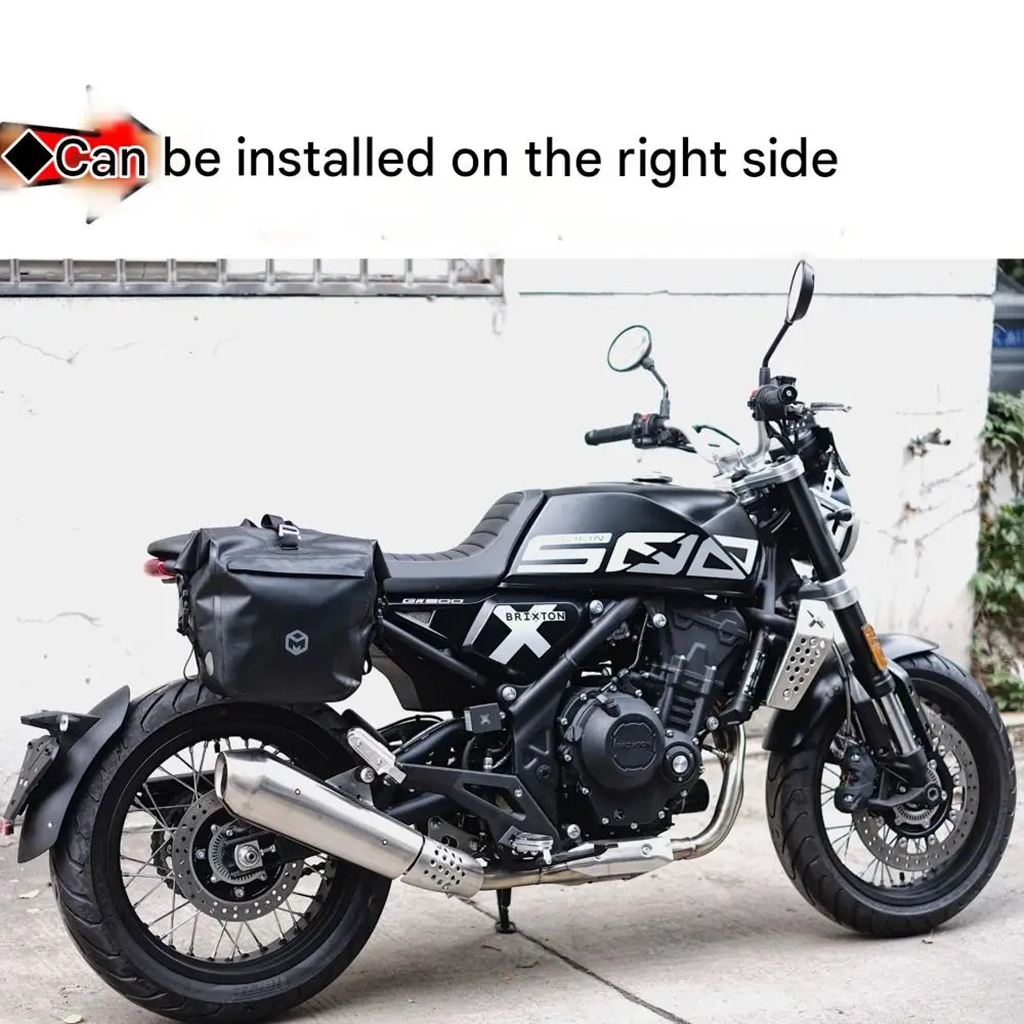 並行輸入品 ブリクストン クロスファイア 500 用エッジ付き防水サイドバッグ 大容量トート/ショルダーバッグ GK500_1
