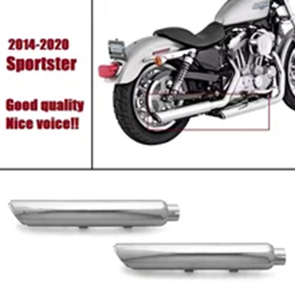 並行輸入品 ブラックメッキエキゾーストサイレンサー ハーレースポーツスターXL 883N アイアン1200X 48 ショートショット 2014以_2