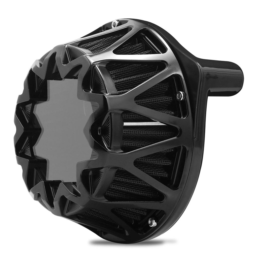並行輸入品 クロスエアクリーナーブリーザーフィルターハーレー FLHX FLHR ロードキング FLHT FLTR 2008-2016 エアクリーナーソの画像