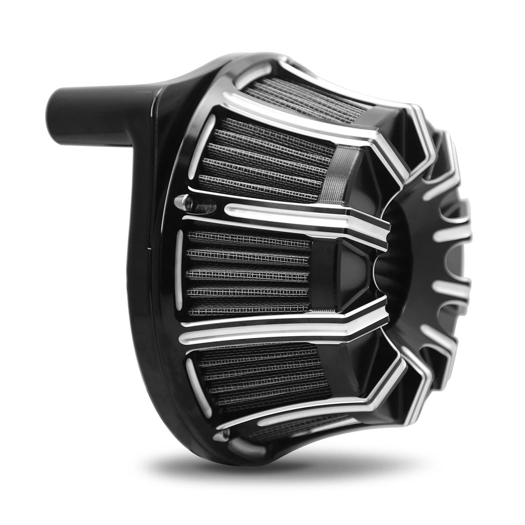 並行輸入品 ハーレーツーリングエアクリーナーインテークフィルター FLHX FLHR FLHT FLTR 2017-2023 CNC エッジカットハーレーソの画像
