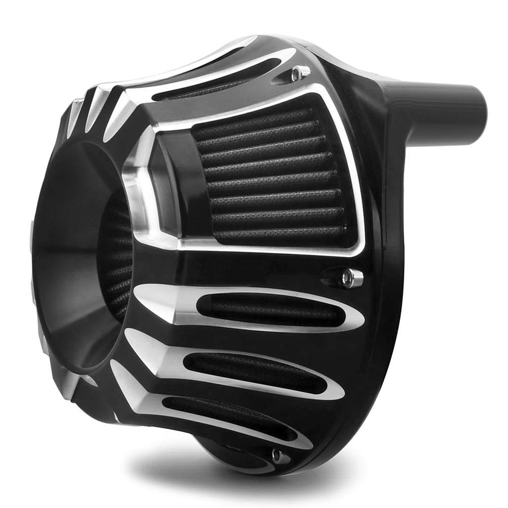 並行輸入品 ハーレーツーリングエアクリーナーインテークフィルター FLHX FLHR FLHT FLTR 2017-2023 CNC エッジカットハーレーソの画像