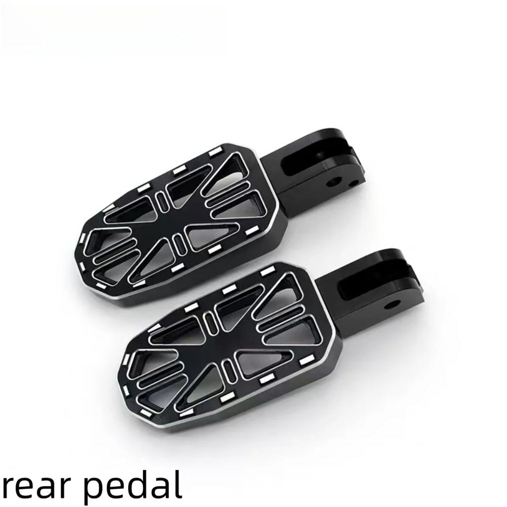 並行輸入品 ベンダナポレオンボブ500バイク部品用フロントリアペダル 助手席用フットレスト 拡大滑り止めペダル_2
