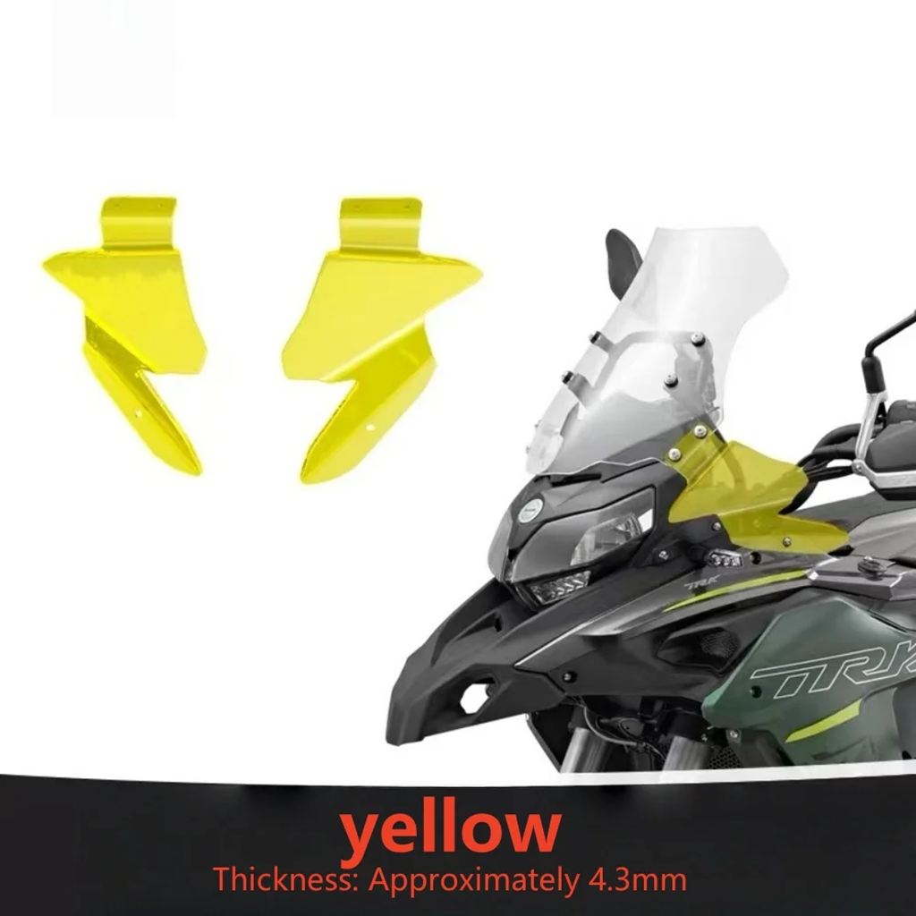 並行輸入品 ベネリ TRK502 502X 552 552X サイドフロントガラス黒サイドフロントガラスアクセサリーの画像