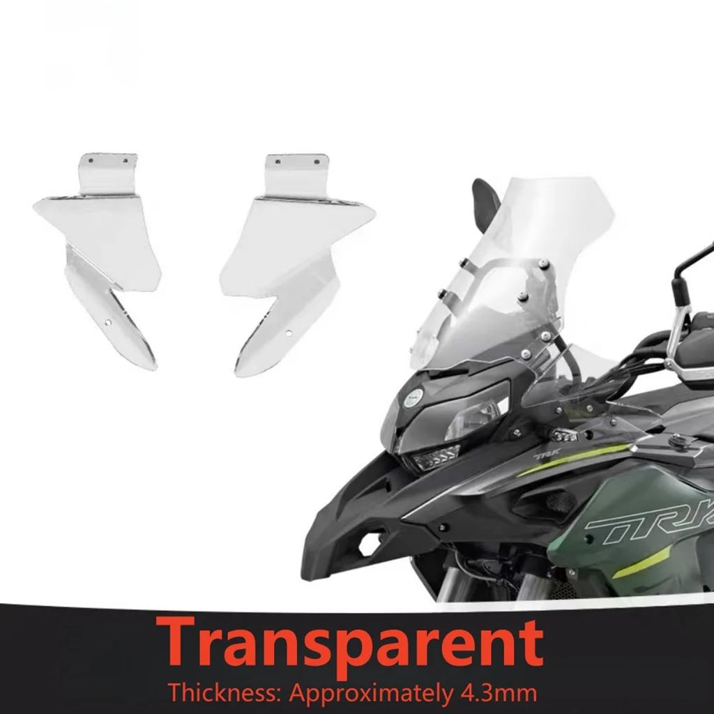 並行輸入品 ベネリ TRK502 502X 552 552X サイドフロントガラス黒サイドフロントガラスアクセサリーの画像