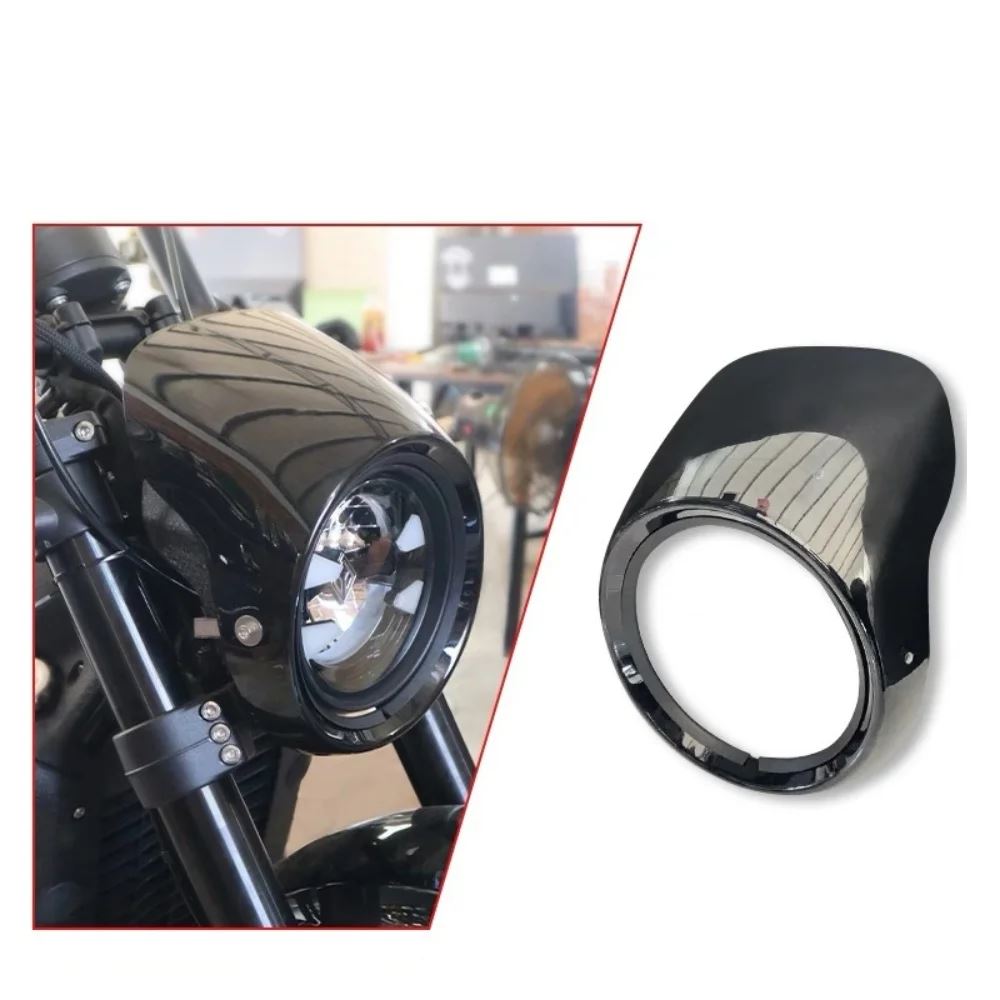 並行輸入品 Benda ダークフラグ 500 オリジナルヘッドライト豚ヘッドカバーレトロフロントガラスウィンカー装飾フロントガラス_1