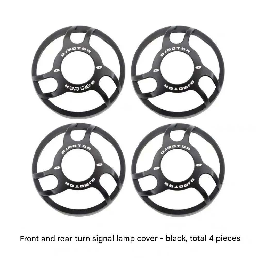 並行輸入品 QJMOTO SRV350 フロントリアウインカー保護カバー QJ SRV300s ウインカー装飾シェルレトロランプシェード_2