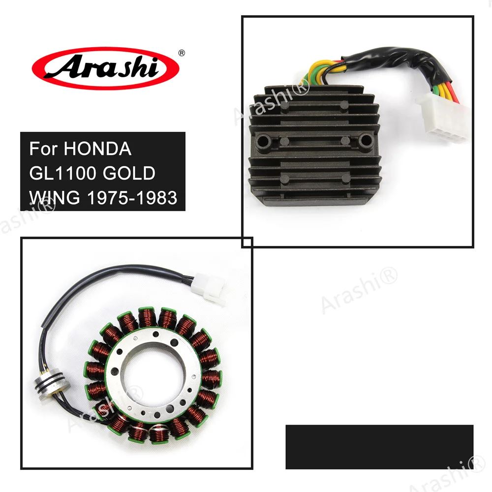 並行輸入品 1セット GL1100 GL 1100 ゴールドウィング 1975-1983 バイク エンジン ステーターコイル / 電圧レギュレーター 整流_3