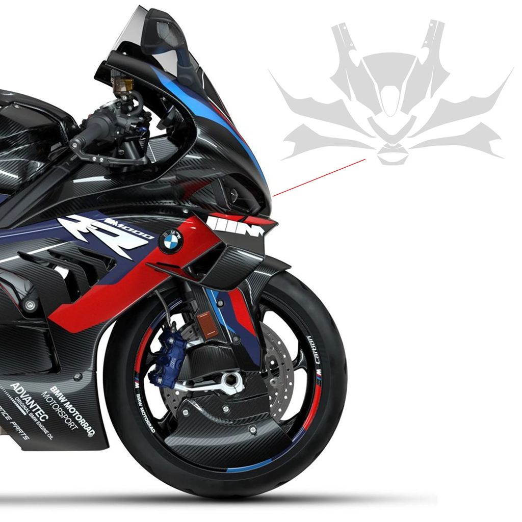 並行輸入品 2023+ BMW M1000RR PPF アクセサリー クリアTPU保護フィルム M1000 RR セット ボディ ウインドシールド フェアリング_6