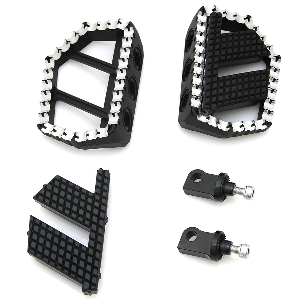 並行輸入品 モダン工業用ミニフットボード ハーレー ブラック MX-スタイル ツーリングストリート ロードグライド FLX FLT FLTR F_1