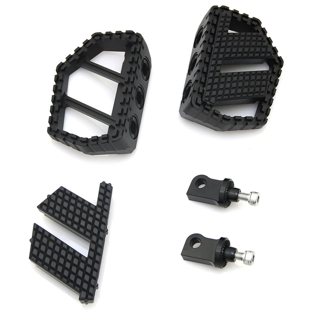 並行輸入品 モダン工業用ミニフットボード ハーレー ブラック MX-スタイル ツーリングストリート ロードグライド FLX FLT FLTR F_4