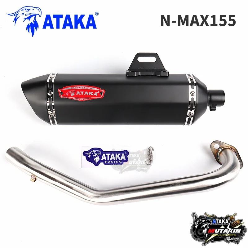 並行輸入品 ATAKA バイク用マフラー フルシステム エアロX155 ミオI 125 ミオ スポーティー NMAX155 クリック125