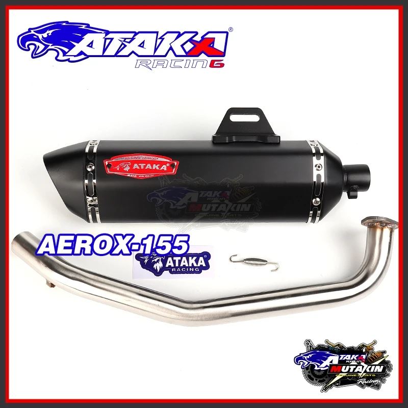 並行輸入品 ATAKA バイク用マフラー フルシステム エアロX155 ミオI 125 ミオ スポーティー NMAX155 クリック125