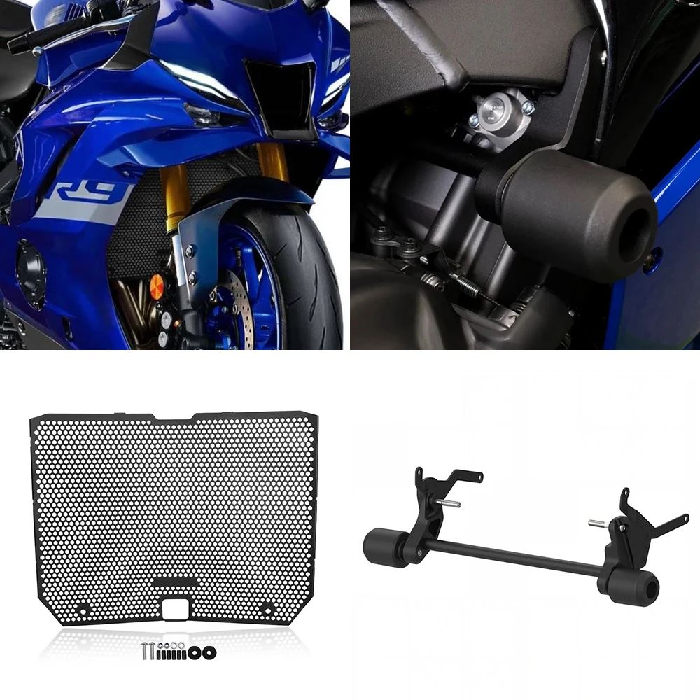 並行輸入品 YZF-R9 2025 YZF R9 2026 YZFR9 バイク落下保護フレームスライダーフェアリングガードクラッシュパッドプロテクター_2