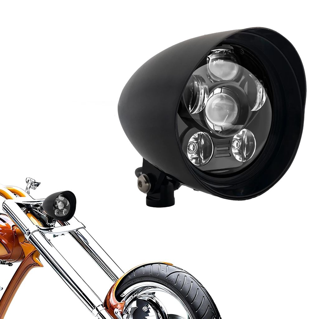 並行輸入品 VINTGMT 5.75インチ バイクヘッドライト H4 バルブ/LED