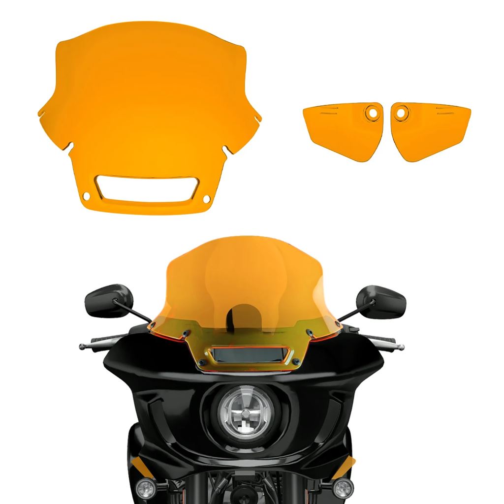 並行輸入品 カラフルバイクフロントガラスウィンドディフレクターハーレーローライダー ST FXLRST FXRST 2022 2023用_3