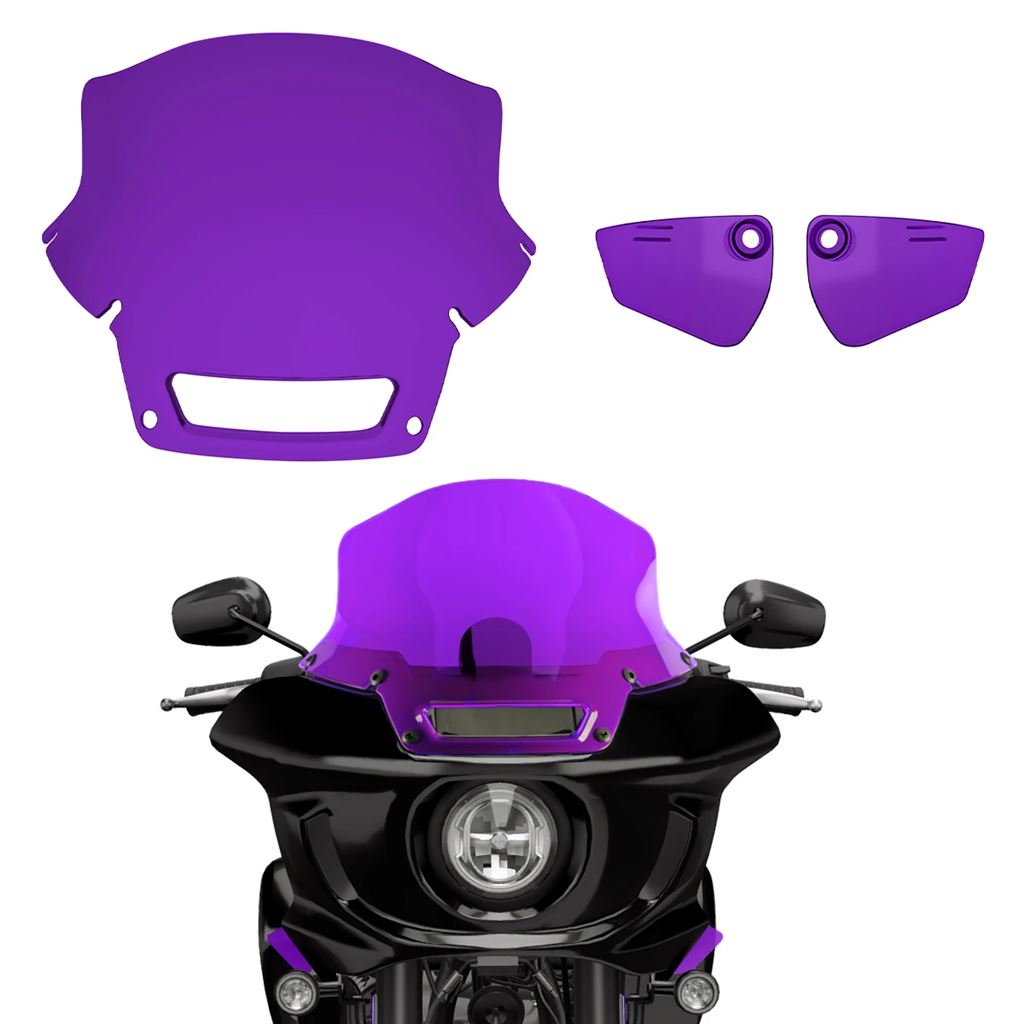 並行輸入品 カラフルバイクフロントガラスウィンドディフレクターハーレーローライダー ST FXLRST FXRST 2022 2023用_6
