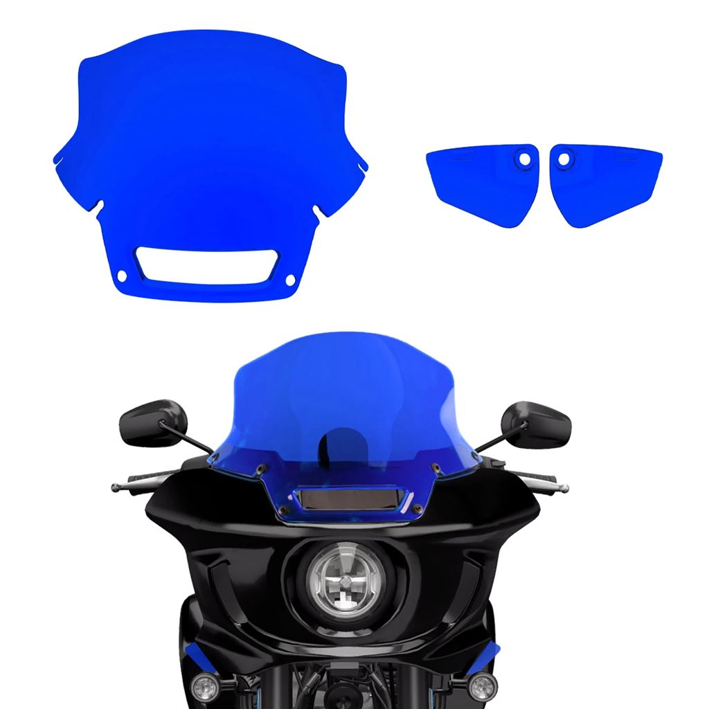 並行輸入品 カラフルバイクフロントガラスウィンドディフレクターハーレーローライダー ST FXLRST FXRST 2022 2023用_7
