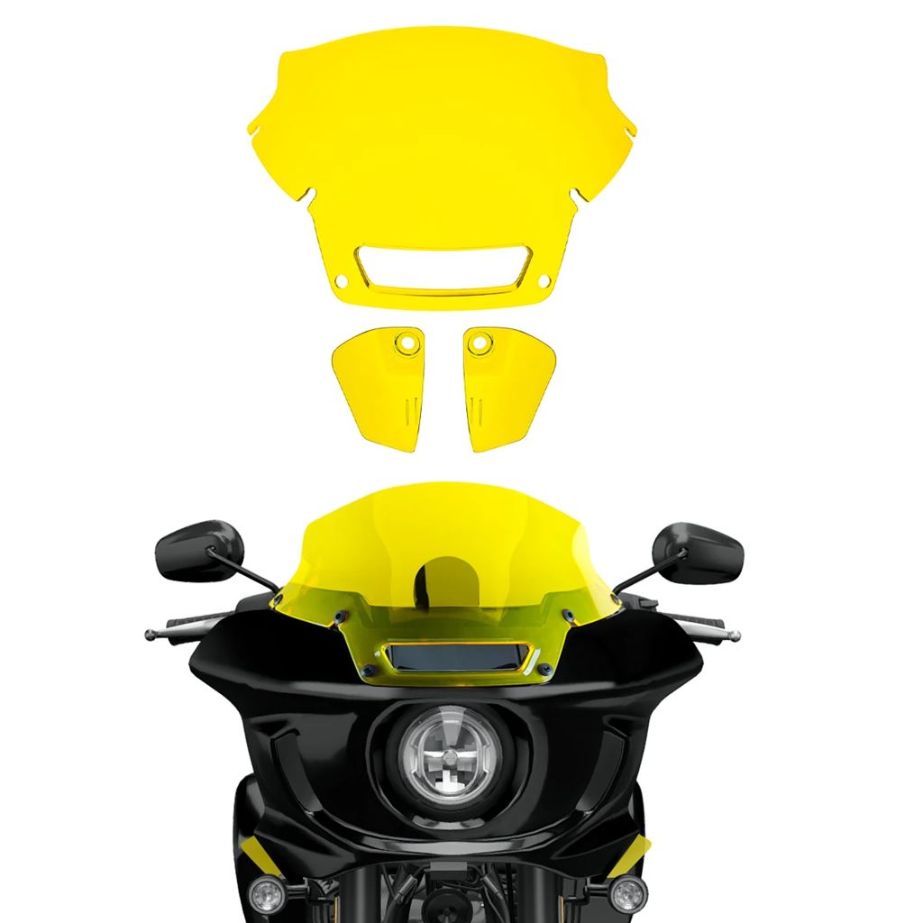 並行輸入品 カラフルバイクフロントガラスウィンドディフレクターハーレーローライダー ST FXLRST FXRST 2022 2023用_8