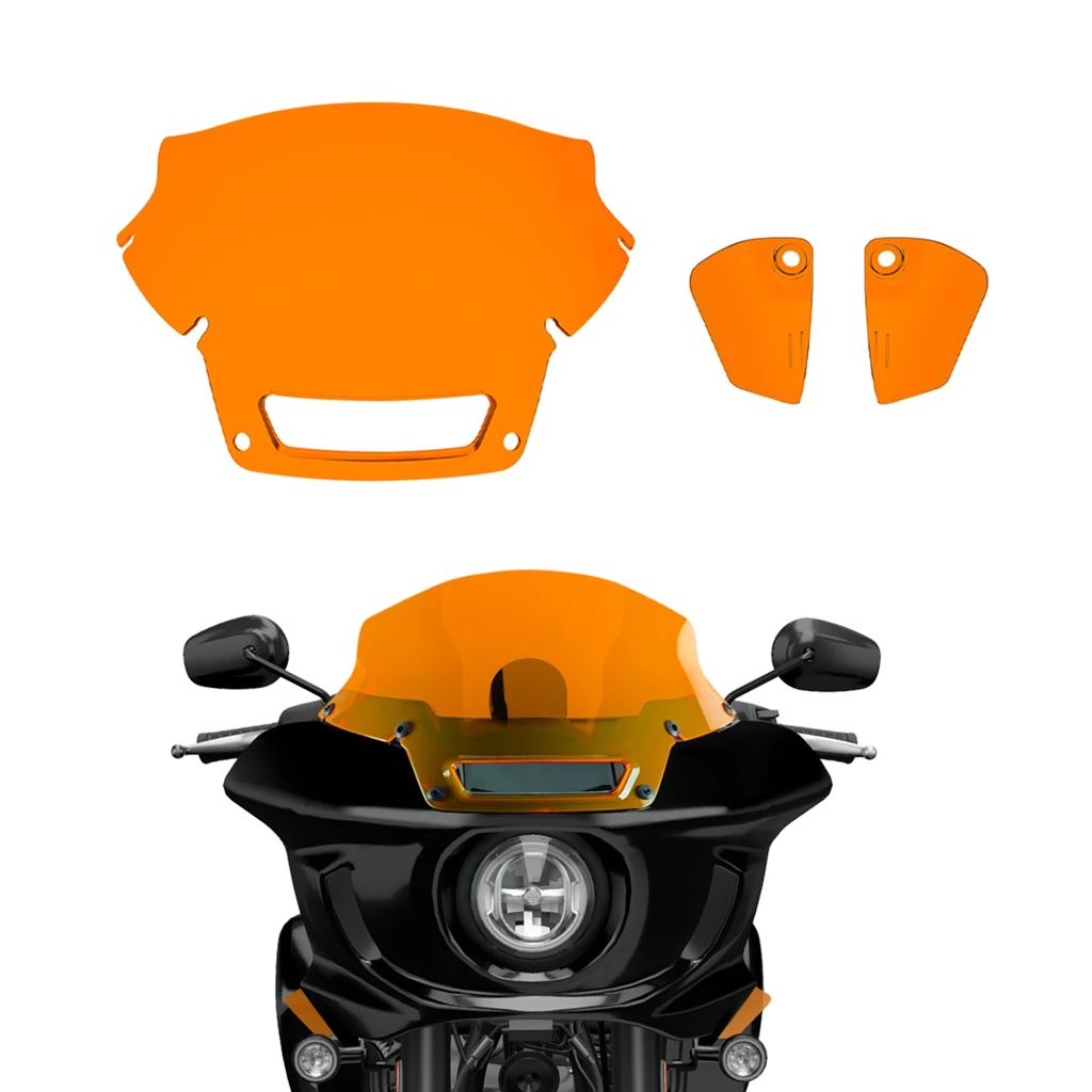 並行輸入品 カラフルバイクフロントガラスウィンドディフレクターハーレーローライダー ST FXLRST FXRST 2022 2023用_9