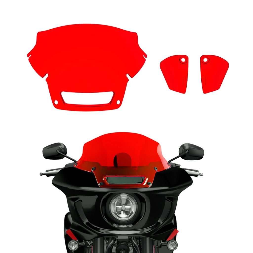並行輸入品 カラフルバイクフロントガラスウィンドディフレクターハーレーローライダー ST FXLRST FXRST 2022 2023用_10