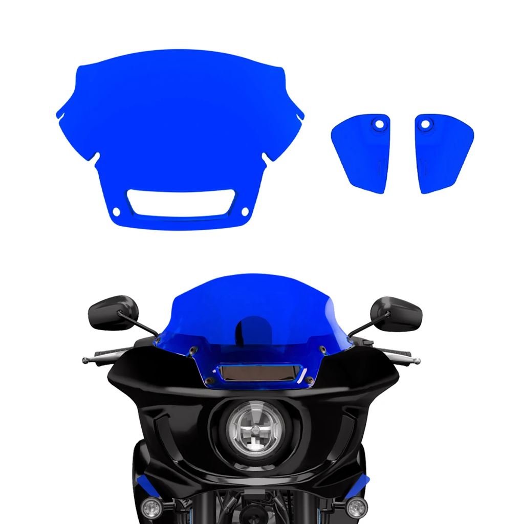 並行輸入品 カラフルバイクフロントガラスウィンドディフレクターハーレーローライダー ST FXLRST FXRST 2022 2023用_1