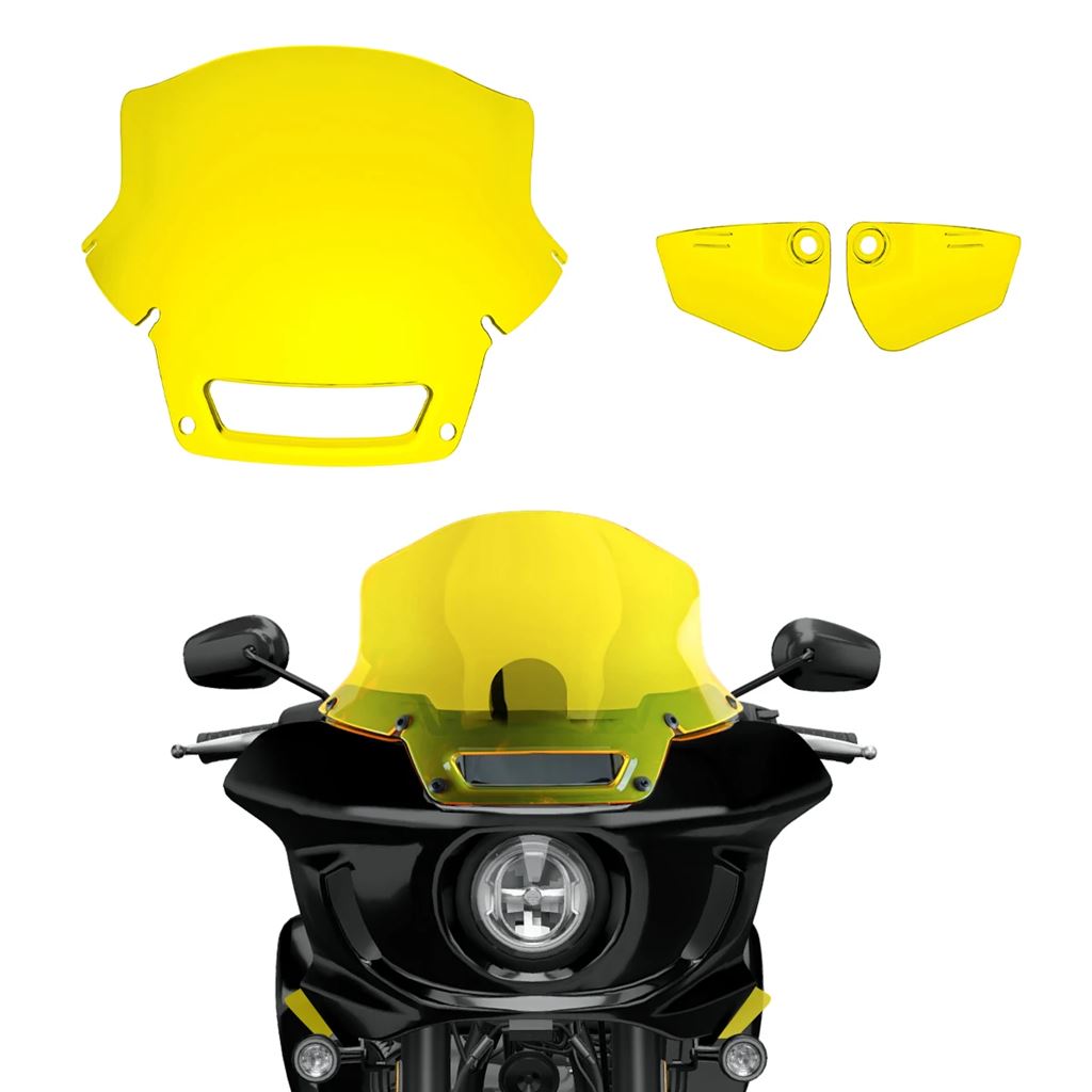 並行輸入品 カラフルバイクフロントガラスウィンドディフレクターハーレーローライダー ST FXLRST FXRST 2022 2023用_2
