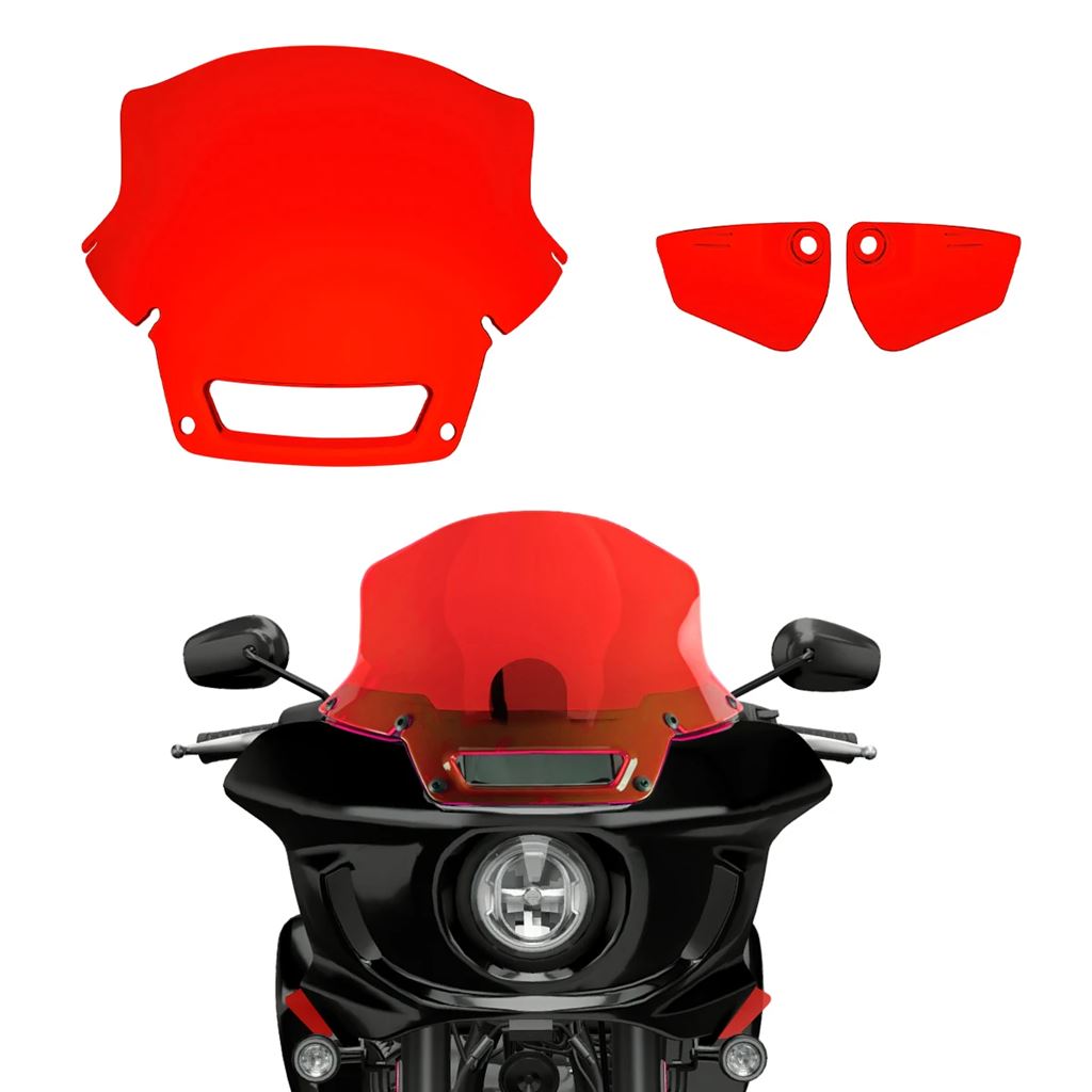 並行輸入品 カラフルバイクフロントガラスウィンドディフレクターハーレーローライダー ST FXLRST FXRST 2022 2023用_4