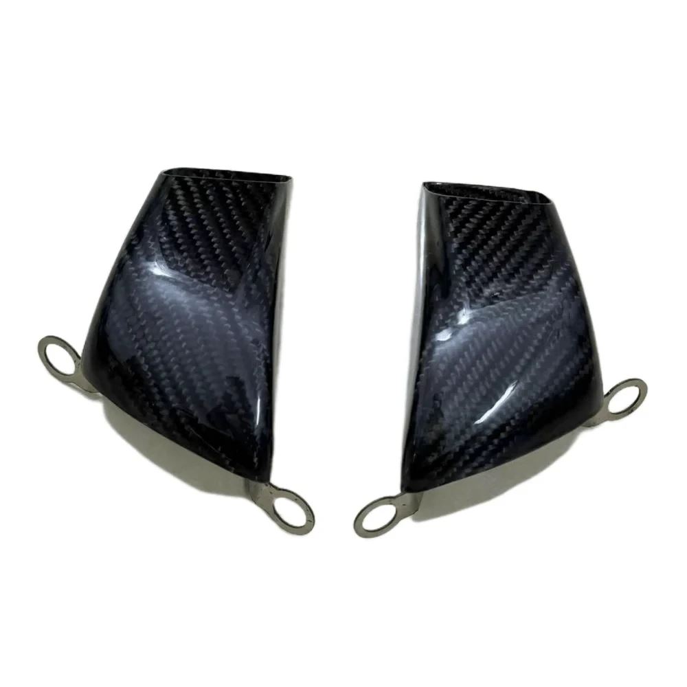 並行輸入品 トライアンフ スピードトリプル 1050 S R RS 2005-2020 100% カーボン バイク フロントブレーキ エアダクト キャリパ_2