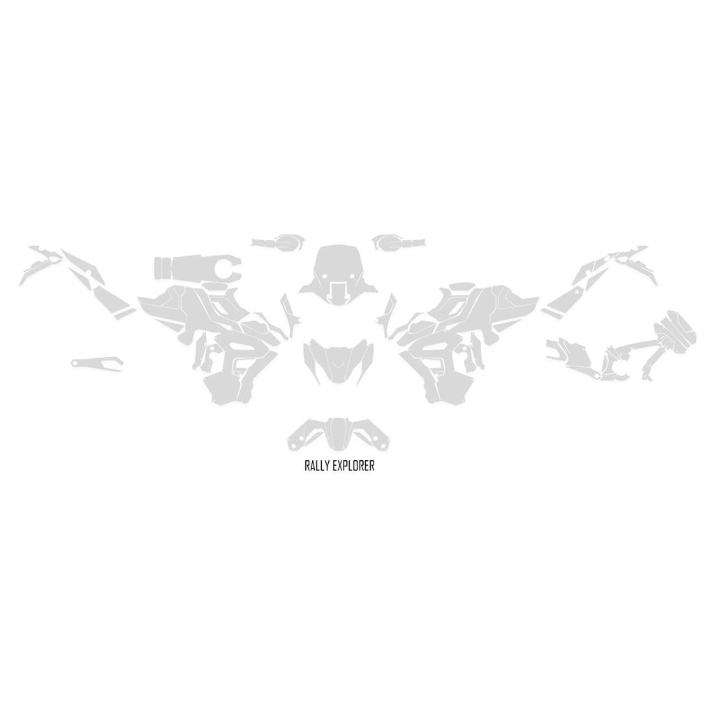 並行輸入品 バイク目見え衣類保護フィルム PPF タイガー 1200 GT エクスプローラー/ラリー エクスプローラー 2022-2026 アンチス_9