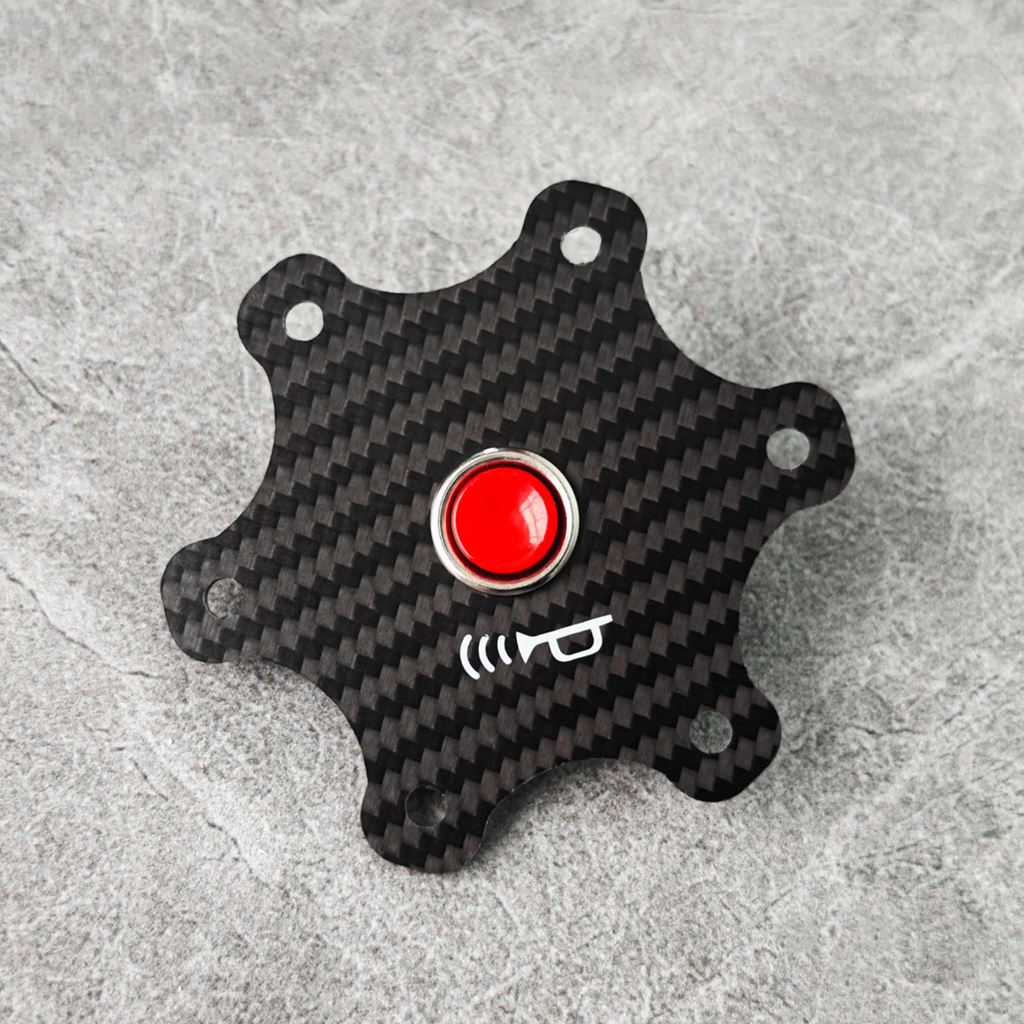 並行輸入品】カーボン高性能スポーツステアリングホイールホーンボタン