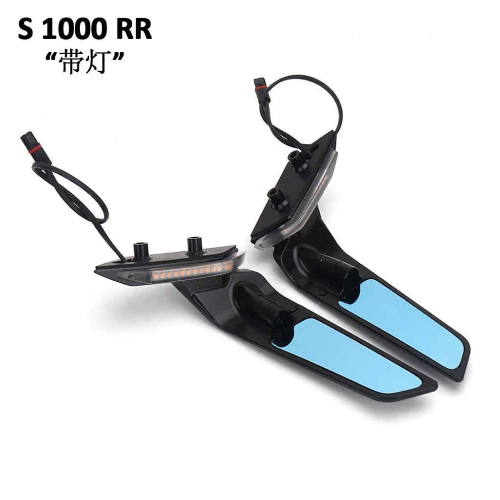 【並行輸入品】BMW S1000RR S1000 RR S 1000 RR 2019-2023 2024 2025用 LEDウインカー内蔵 バイク用リアビューミラー/サイドミラー_1