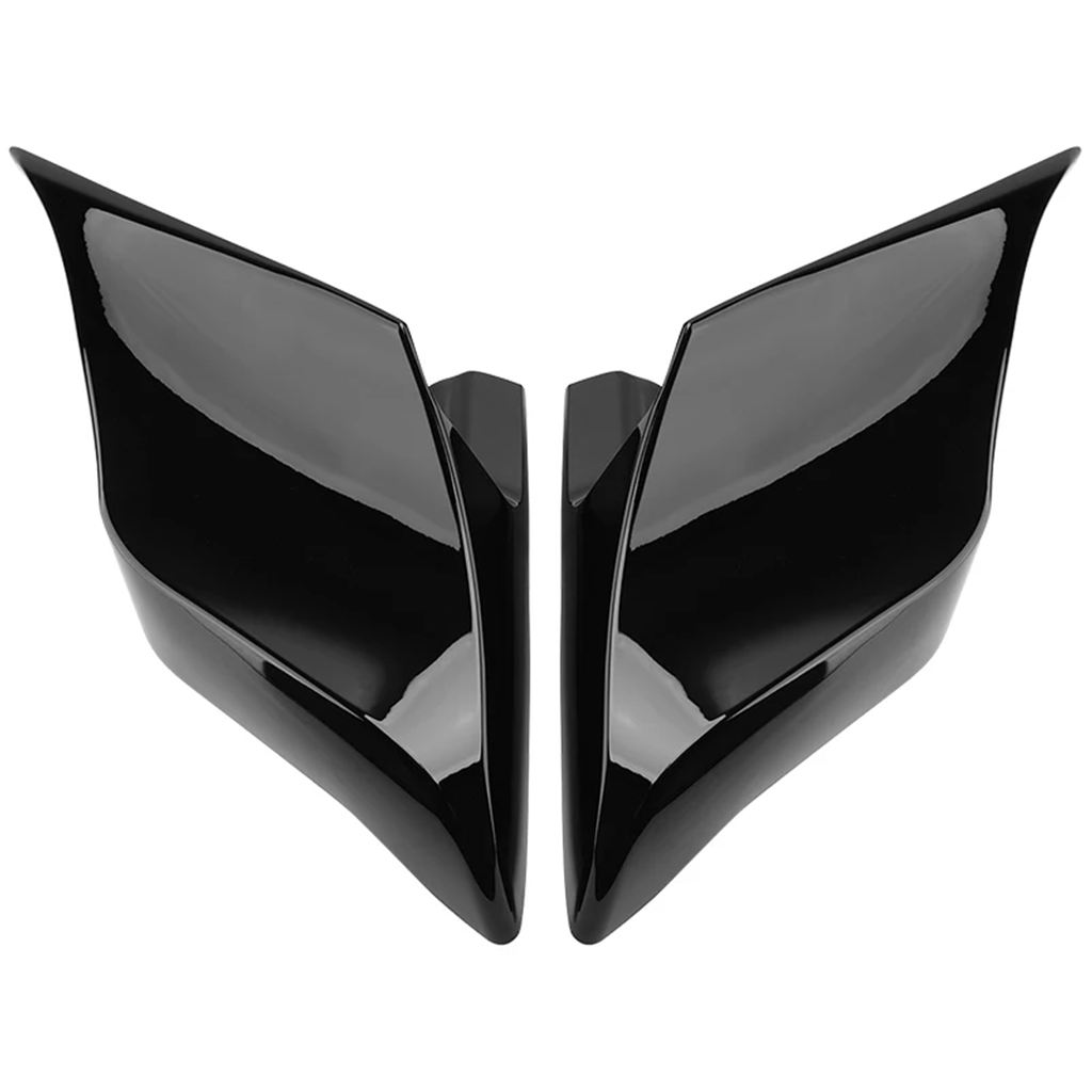 【並行輸入品】バイク ABS プラスチックストレッチ拡張サイドカバーパネル黒ハーレーツーリングエレクトラストリートグライドロードキング 2014-2023_1