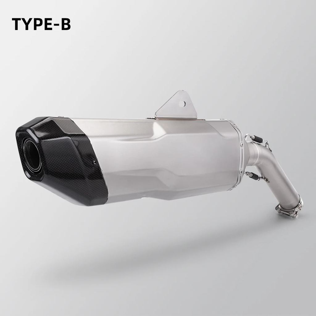 【並行輸入品】汎用エキゾーストサイレンサー センターマニホールド カスタム F750gs f850gs f750 gs 2018 2019 2020の画像